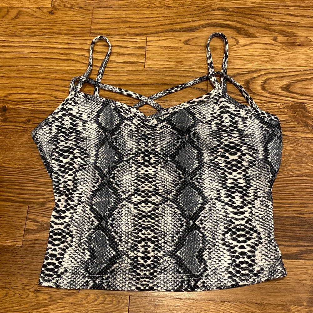 Snake Skin Crop Top - Picture 4 of 5